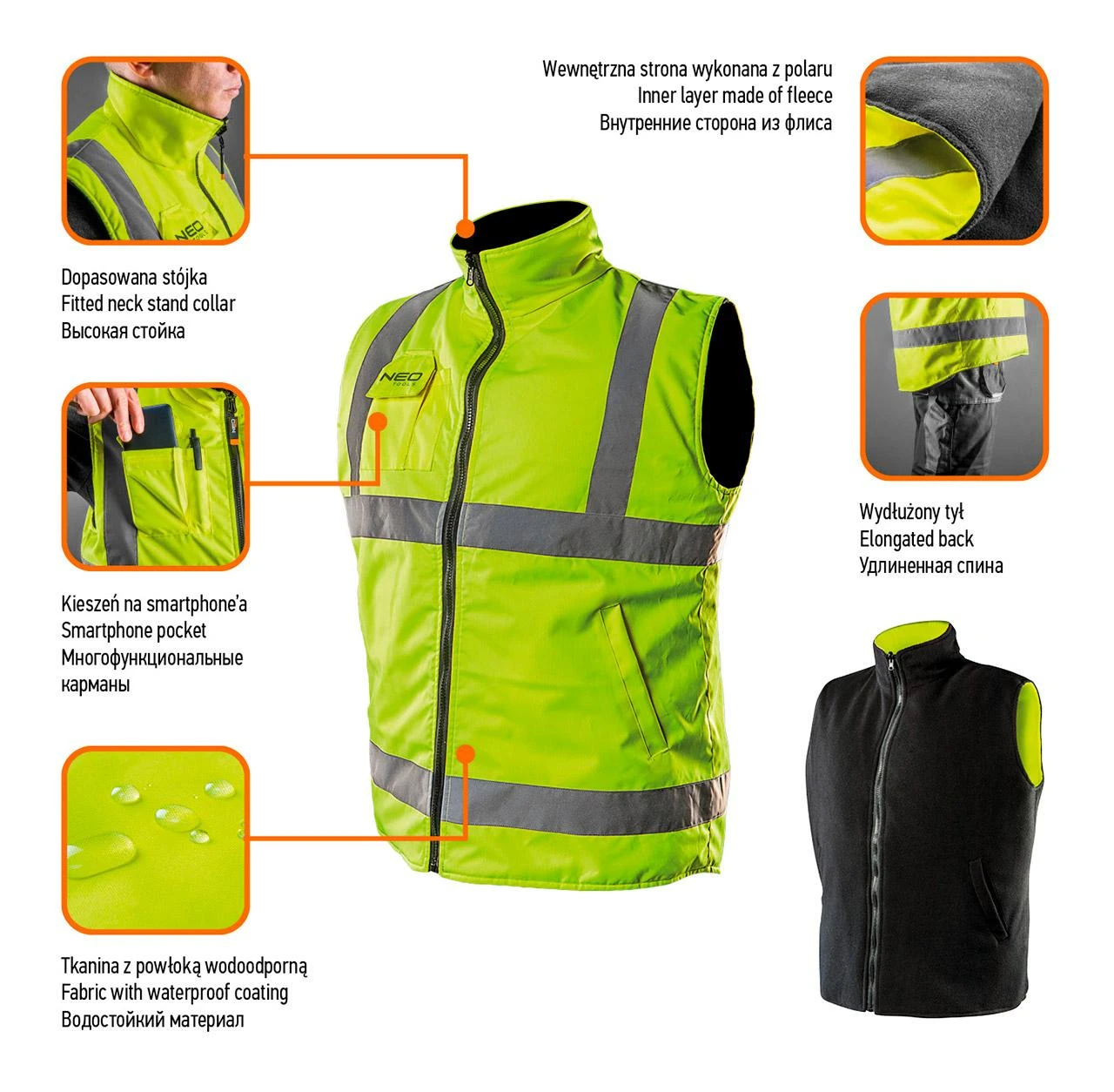 Neo Tools Neo dvipusė liemenė