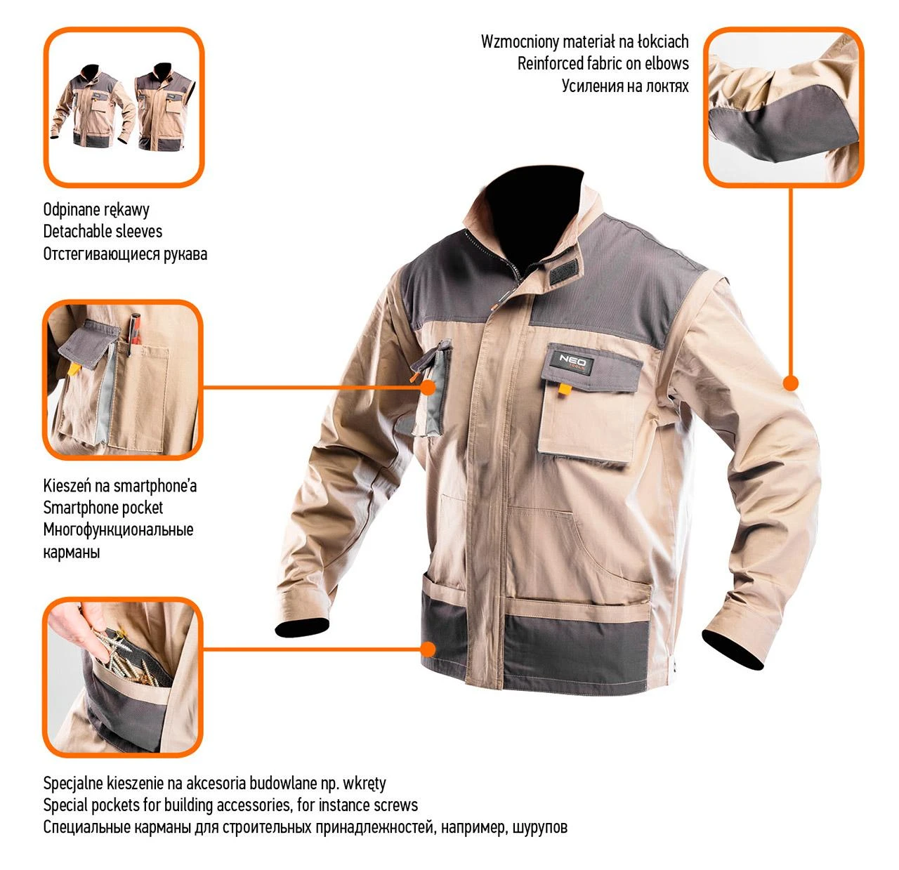 Bluza, 2 viename medvilninis darbinis džemperis, S/48 dydis