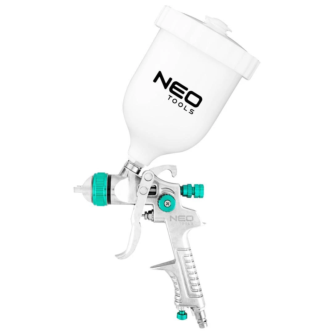 Neo Dažų pistoletas, viršutinis bakas 0,6 l, antgalis 1,4 mm, HVLP