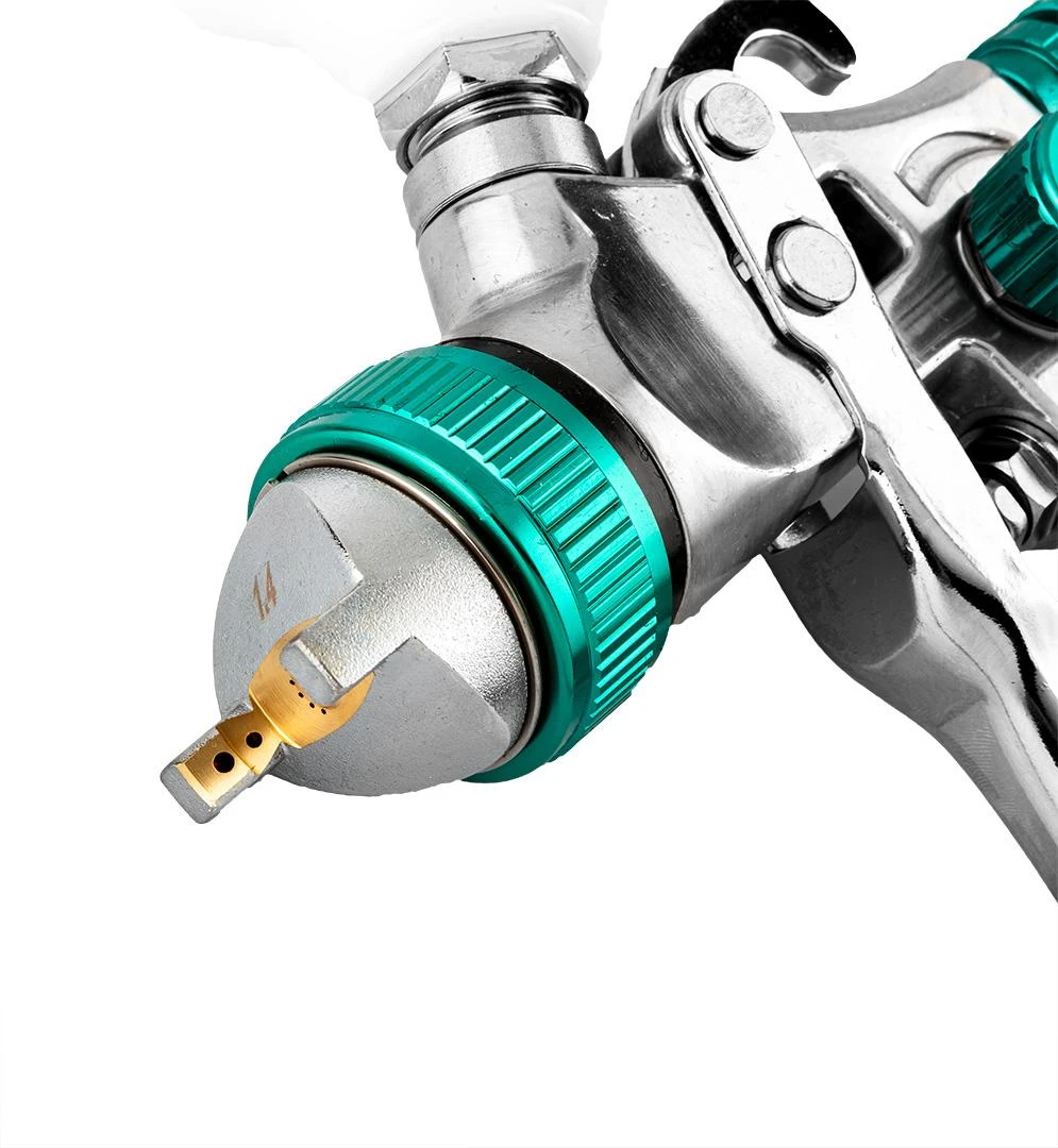 Neo Dažų pistoletas, viršutinis bakas 0,6 l, antgalis 1,4 mm, HVLP