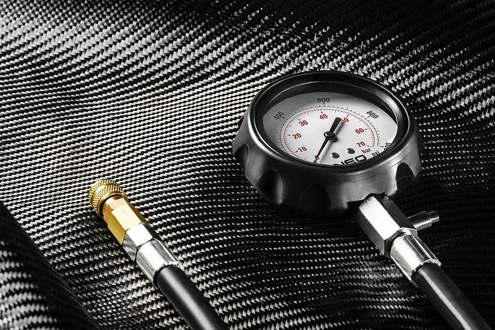 Neo Tools Miernik Dyzelinių variklių suspaudimo slėgio matuokliai, 16 vnt. rinkinys
