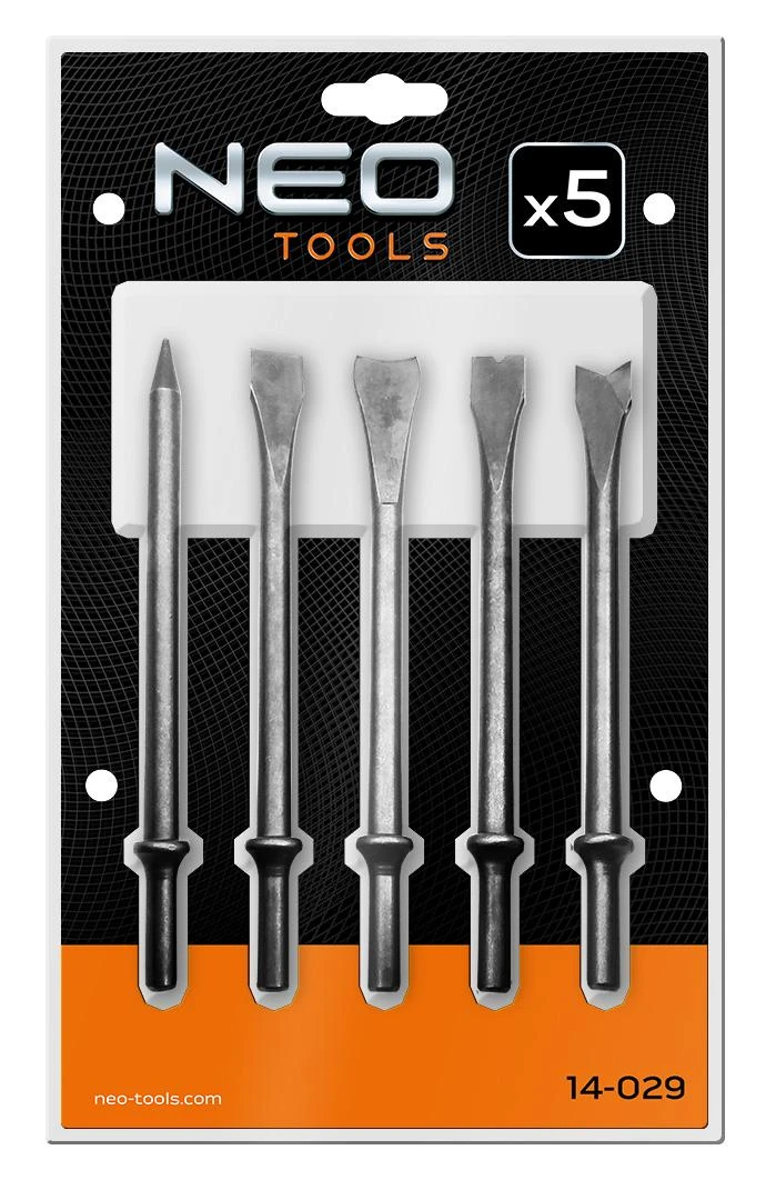 Neo Tools Kaltų rinkinys pneumatiniam plaktukui-kirstukui