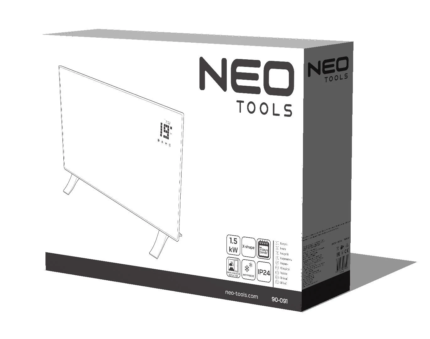 Konvekcinis šildytuvas Neo1500w Ip24 90-091