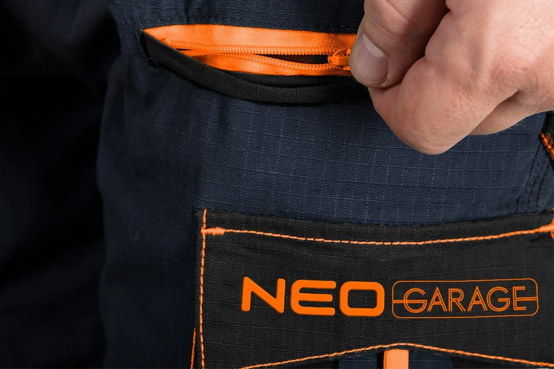 Spodnie Kelnės „Neo Garage“ darbo kelnės, 100 % plyšimui atspari medvilnė, S dydis