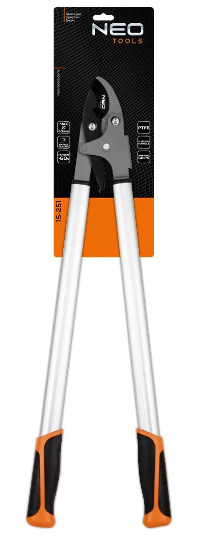 Neo Tools Sekator Šakės genėtuvas 765 mm, diapazonas iki 40 mm, pavara padidina spaudimo jėgą 60 %