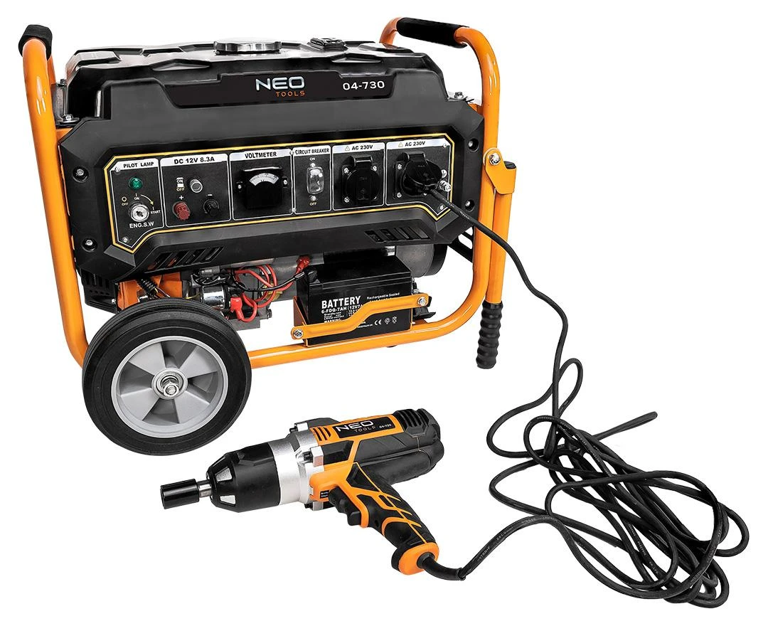 Elektros generatorius NEO TOOLS 04-730 (2,8-3 kW) su ratukais