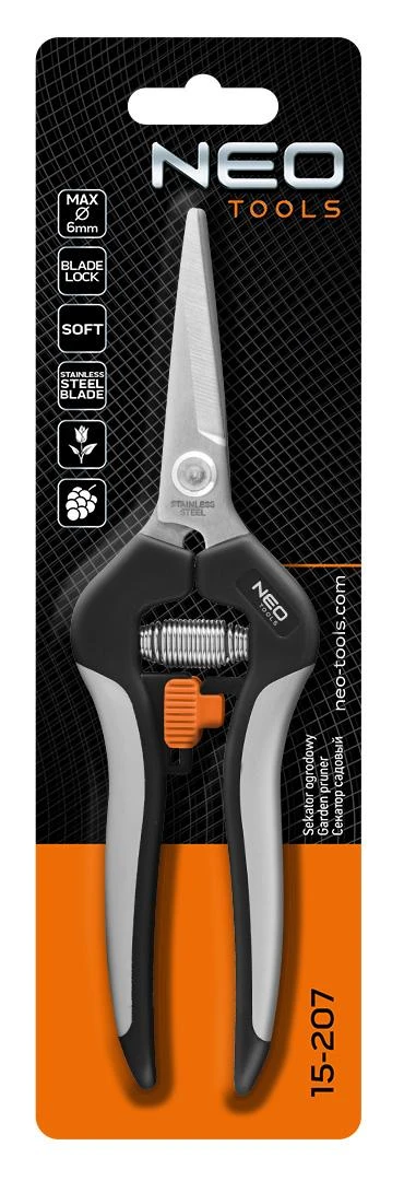 Neo Sekator Genėjimo žirklės jauniems ūgliams 185 mm, diapazonas iki 6 mm