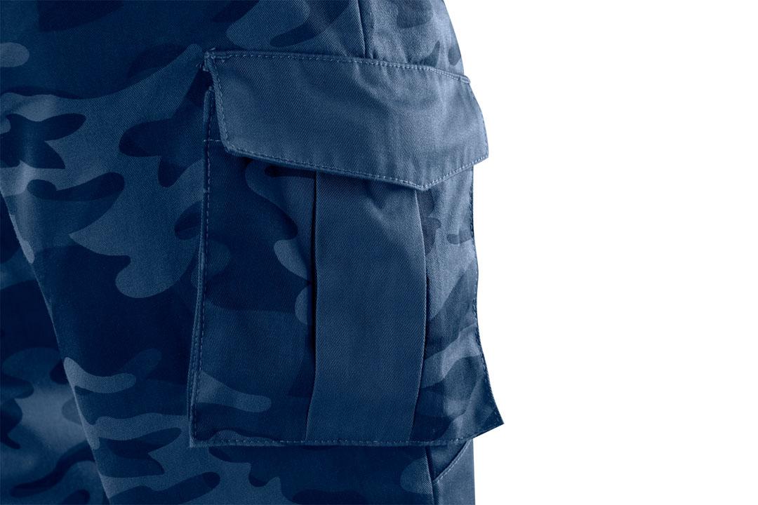 Spodnie Kelnės CAMO tamsiai mėlynos darbo kelnės, S dydis