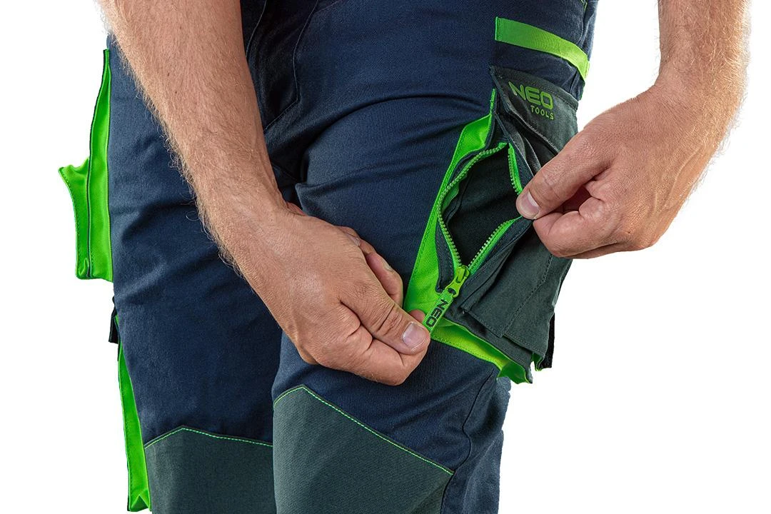 Neo Tools Darbo kelnės Neo Premium, mėlynos/žalios