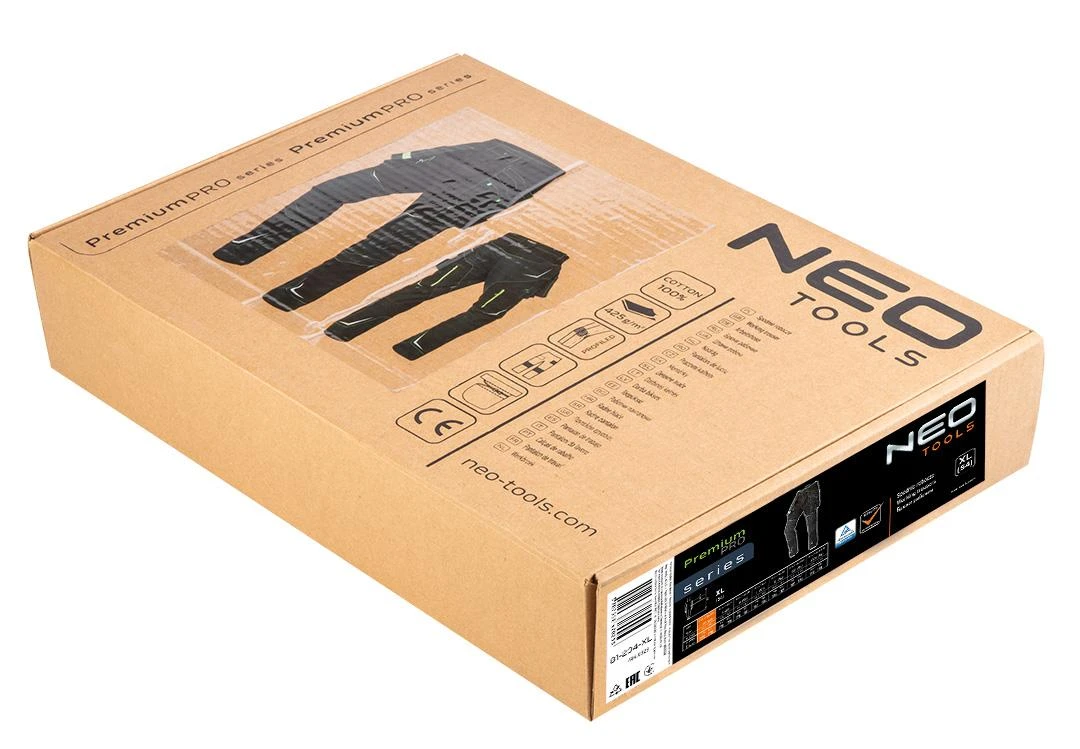 Spodnie Kelnės Premium PRO darbo kelnės, XL dydis