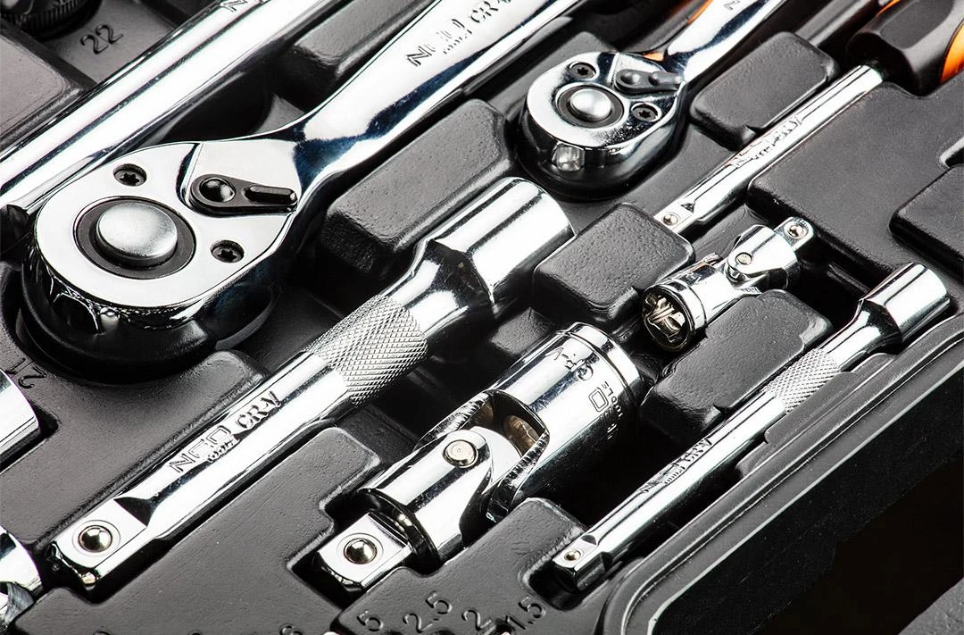 NEO tools 08-915 įrankių galvutė ir galvučių rinkinys