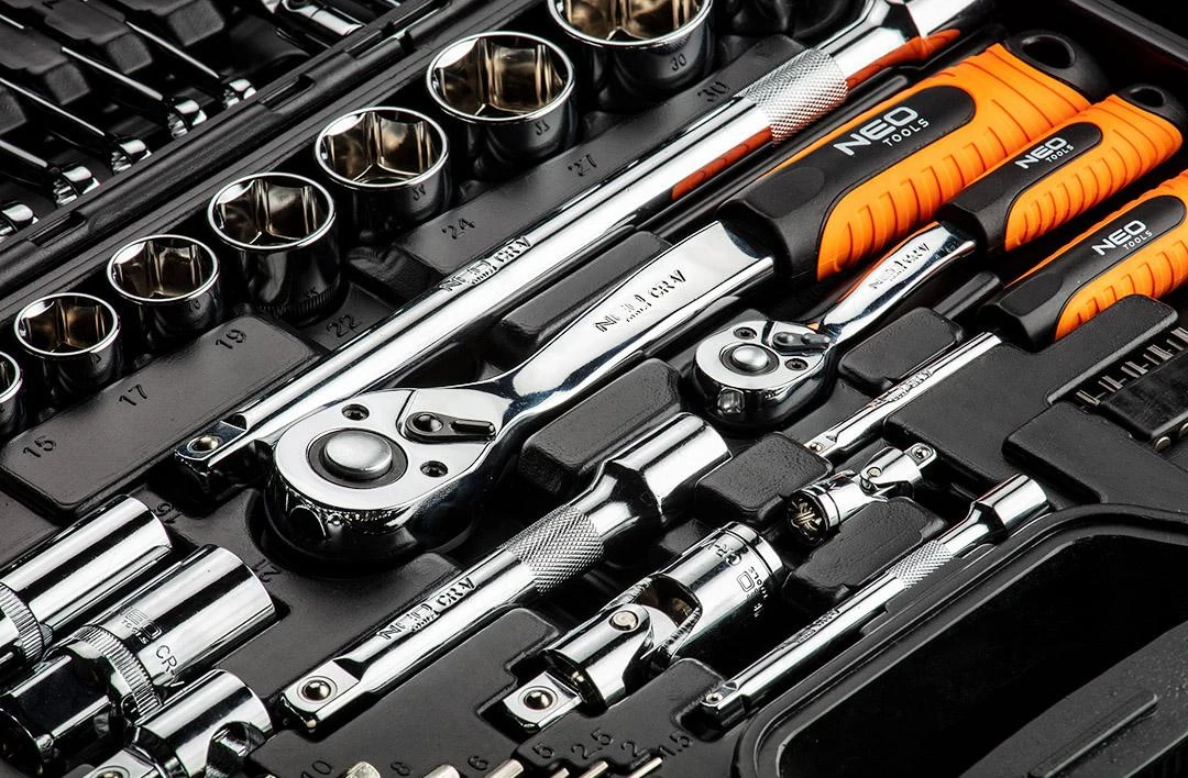 NEO tools 08-915 įrankių galvutė ir galvučių rinkinys