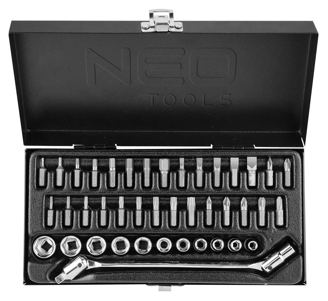 Klucze Antgalių rinkinys Neo 1/4", 41 vnt