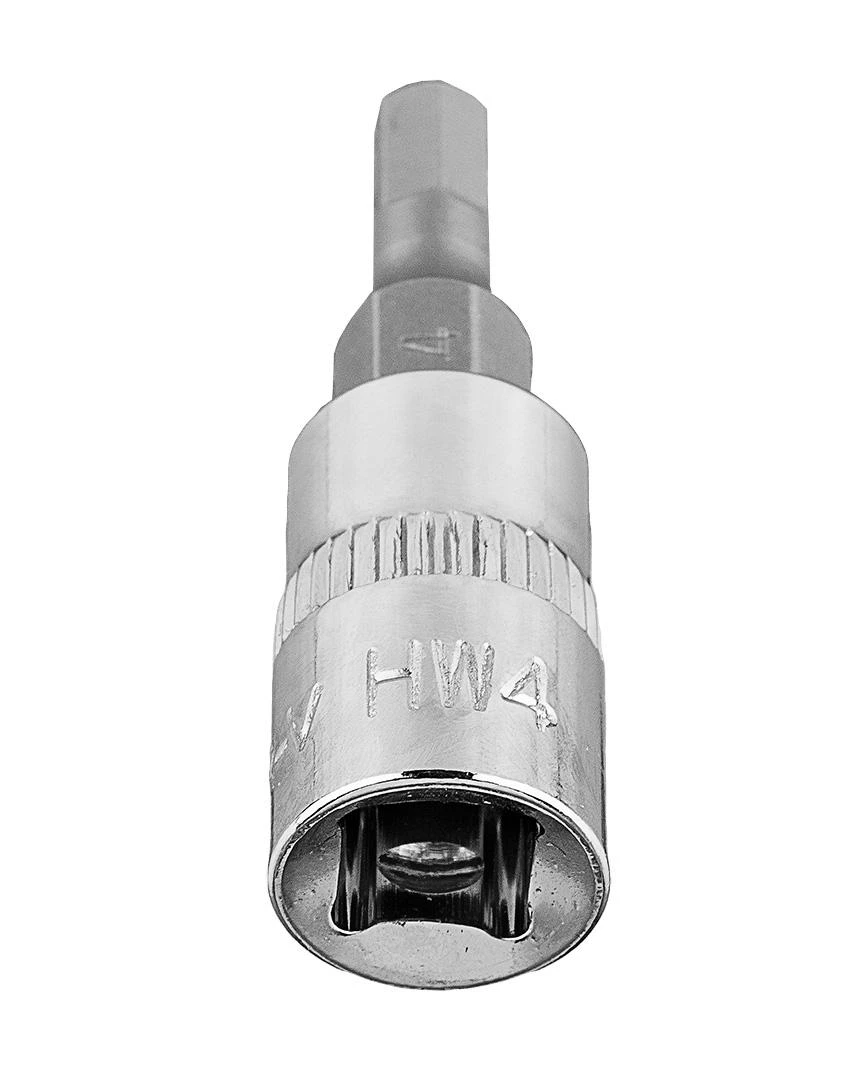 Końcówka H4 šešiakampis antgalis ant 1/4 colio lizdo, trumpas, 37 mm