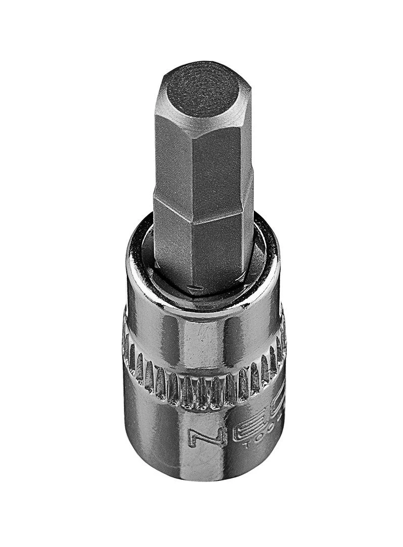 Końcówka H6 šešiakampis antgalis ant 1/4 colio lizdo, trumpas, 37 mm