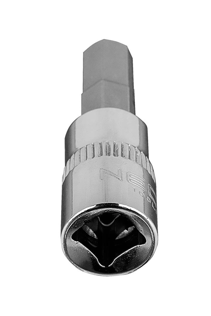 Końcówka H6 šešiakampis antgalis ant 1/4 colio lizdo, trumpas, 37 mm