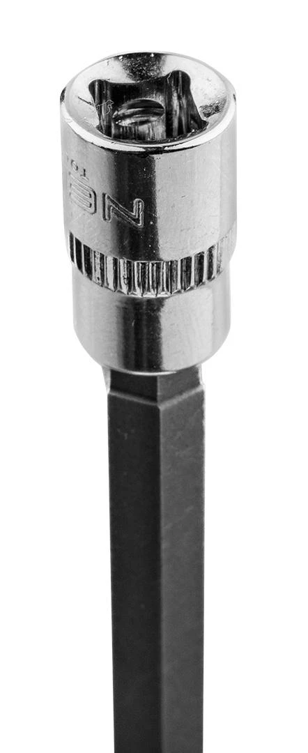 Końcówka H7 šešiakampis antgalis ant 1/4 colio lizdo, ilgas, 87 mm