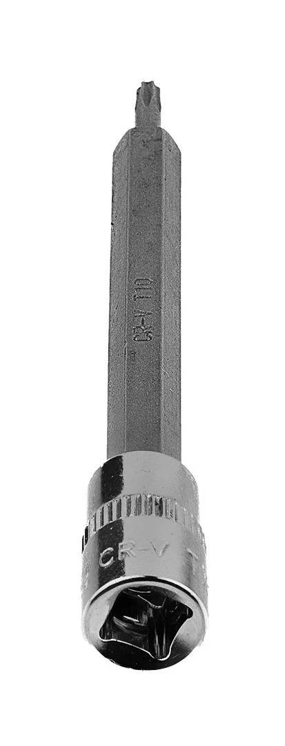 Końcówka Torx TX10 antgalis ant 1/4 colio lizdo, ilgas, 87 mm