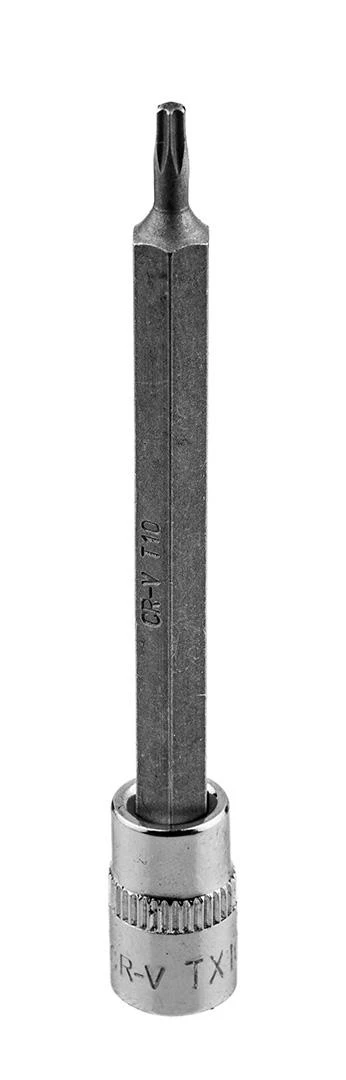 Końcówka Torx TX10 antgalis ant 1/4 colio lizdo, ilgas, 87 mm