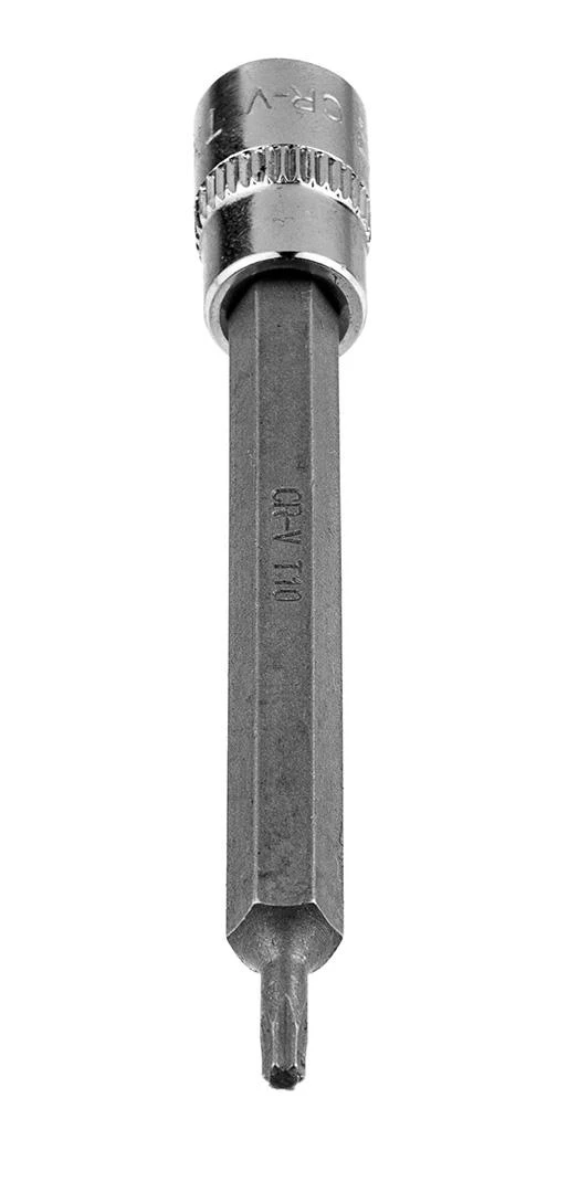 Końcówka Torx TX10 antgalis ant 1/4 colio lizdo, ilgas, 87 mm