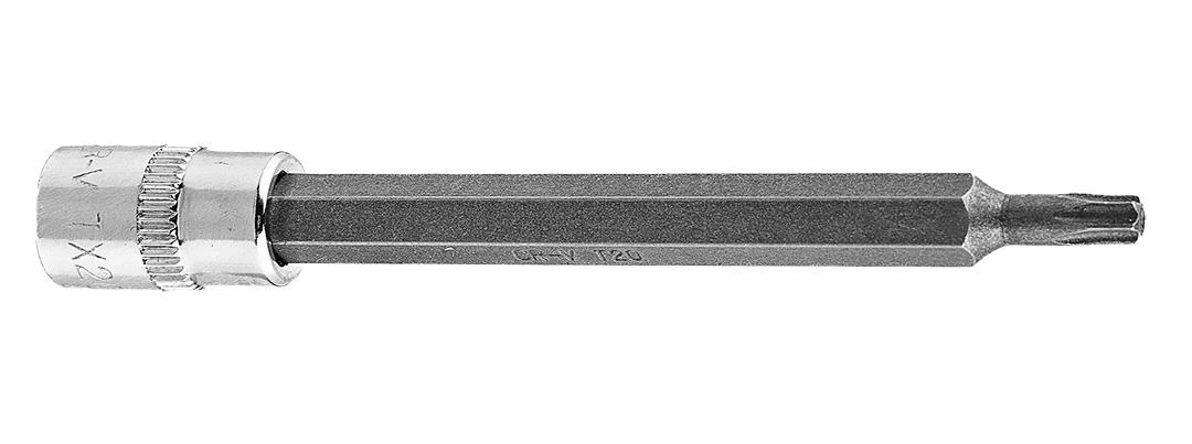 Końcówka Torx TX20 antgalis ant 1/4 colio lizdo, ilgas, 87 mm