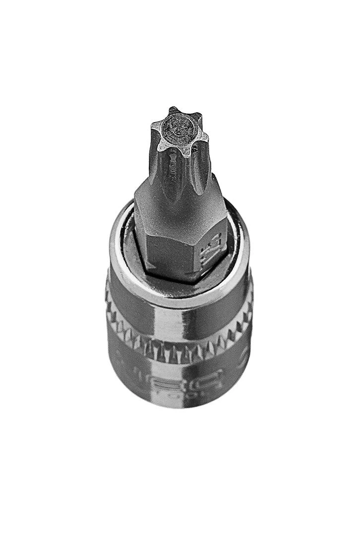 Końcówka Torx TX25 antgalis ant 1/4 colio lizdo, trumpas, 37 mm