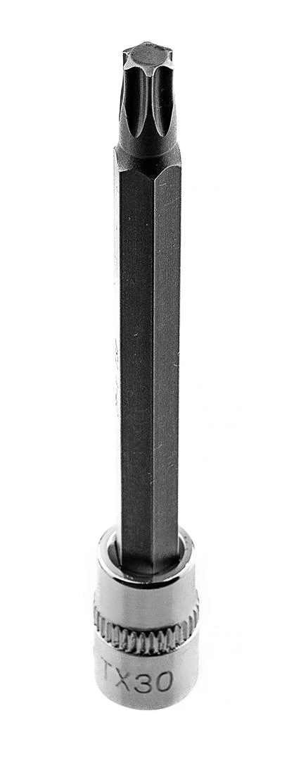 Końcówka Torx TX30 antgalis ant 1/4 colio lizdo, ilgas, 87 mm