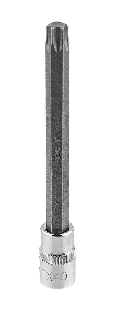Końcówka Torx TX40 antgalis ant 1/4 colio lizdo, ilgas, 87 mm