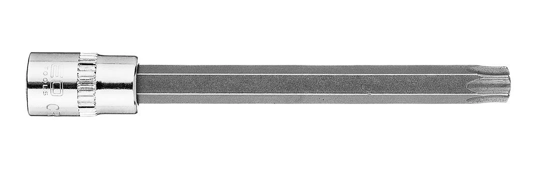 Końcówka Torx TX40 antgalis ant 1/4 colio lizdo, ilgas, 87 mm