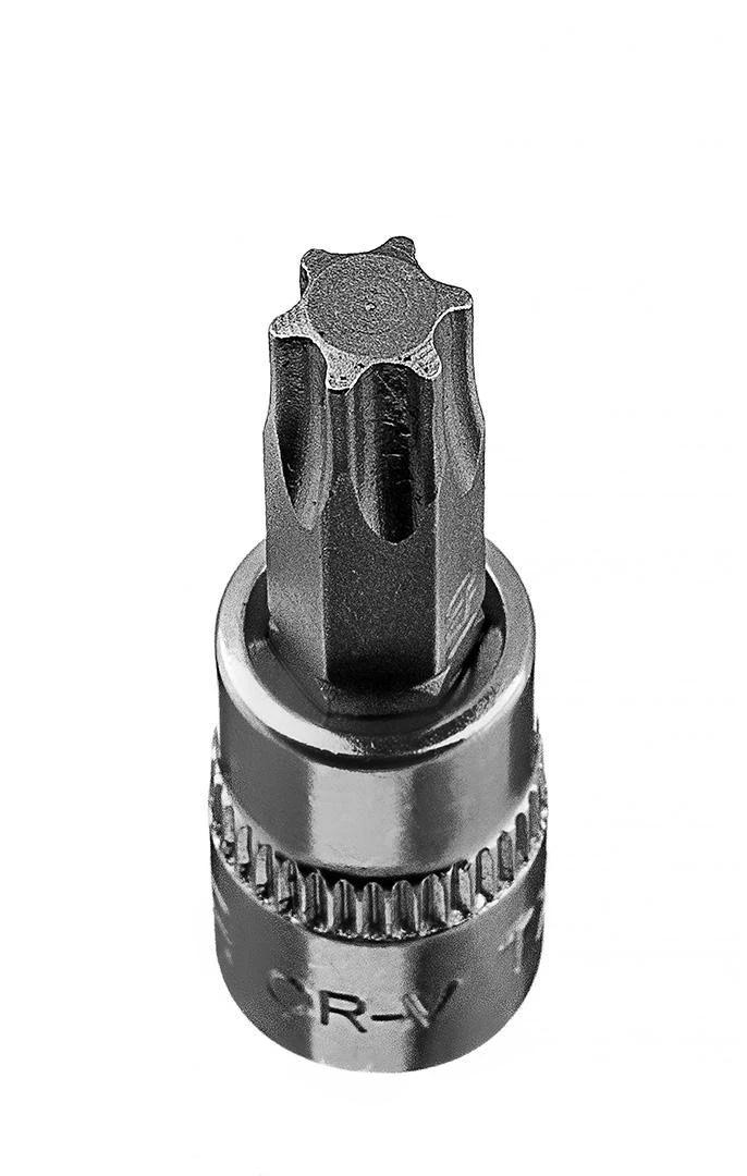 Końcówka Torx TX40 antgalis ant 1/4 colio lizdo, trumpas, 37 mm