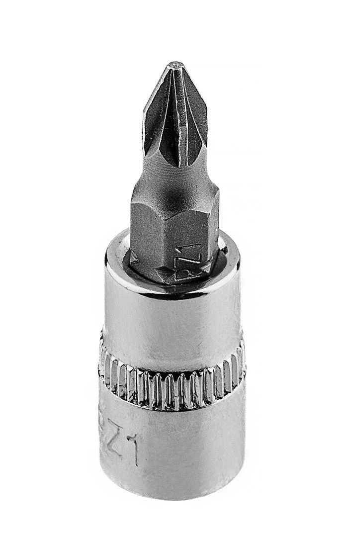 Końcówka PZ1 atsuktuvo antgalis ant 1/4 colio lizdo, trumpas, 37 mm