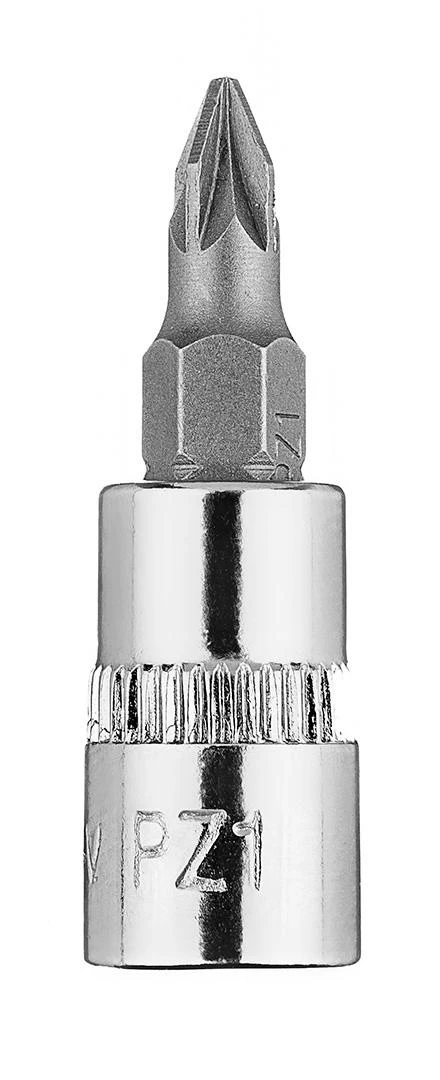 Końcówka PZ1 atsuktuvo antgalis ant 1/4 colio lizdo, trumpas, 37 mm
