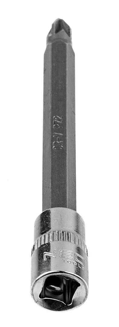 Końcówka PZ2 atsuktuvo antgalis ant 1/4 colio lizdo, ilgas, 87 mm