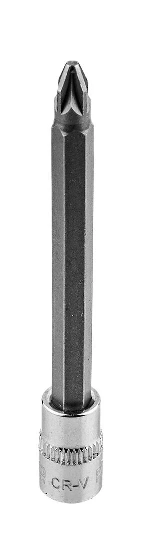 Końcówka PZ2 atsuktuvo antgalis ant 1/4 colio lizdo, ilgas, 87 mm