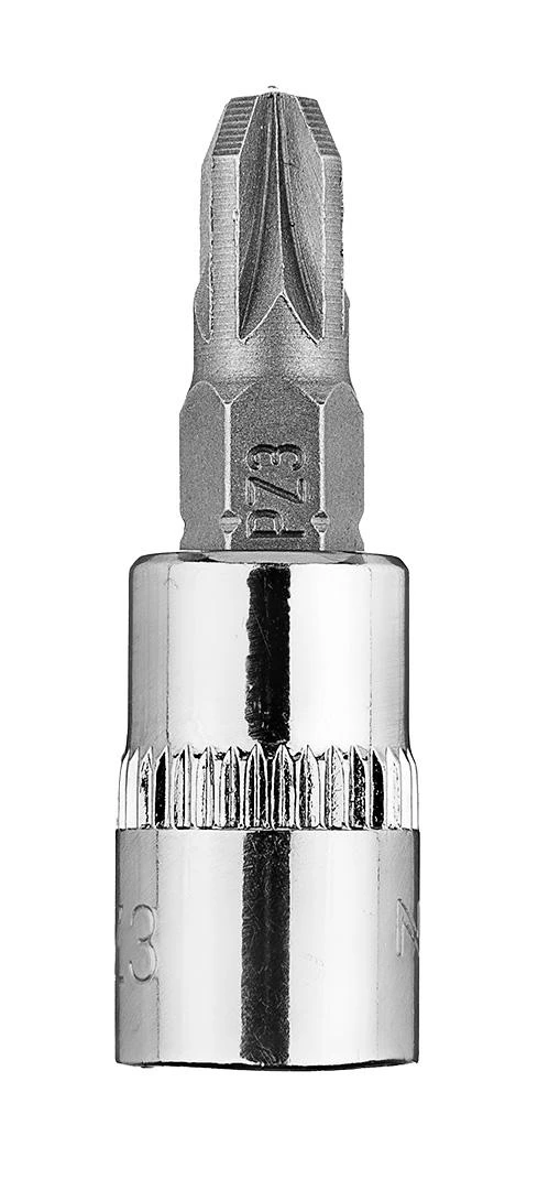 Końcówka PZ3 atsuktuvo antgalis ant 1/4 colio lizdo, trumpas, 37 mm