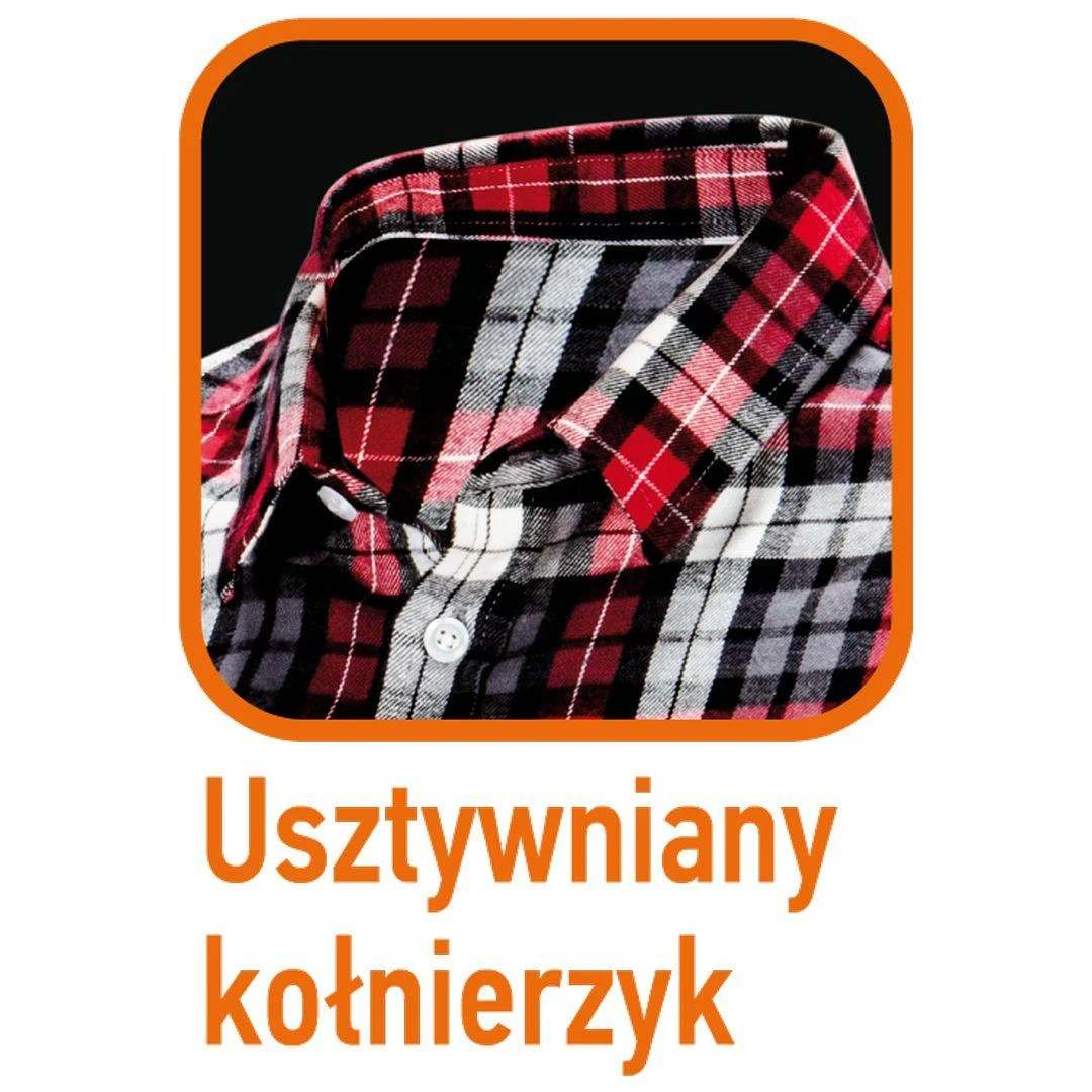Koszula Flaneliniai marškiniai, raudoni, juodi ir balti languoti, S dydis
