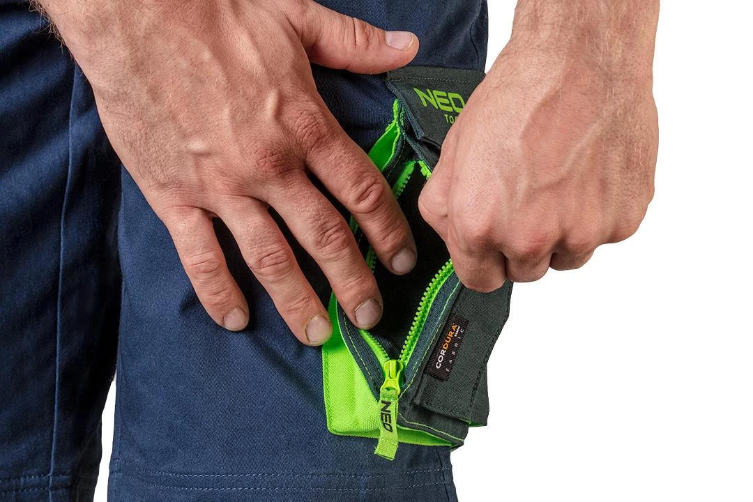Neo Tools Krótkie PREMIUM šortai, 62% medvilnės, 35% poliesterio, 3% elastano, XXL dydis