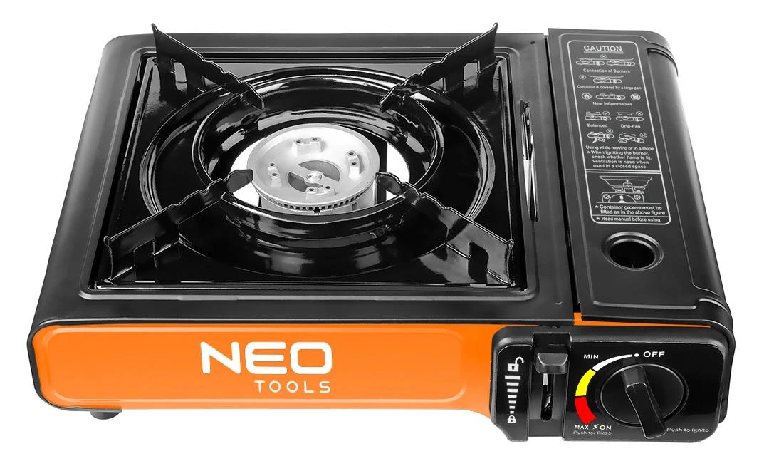 Dujinė viryklė NEO 20-050, 2.1 kW, su piezo uždegimu ir liepsnos reguliavimu