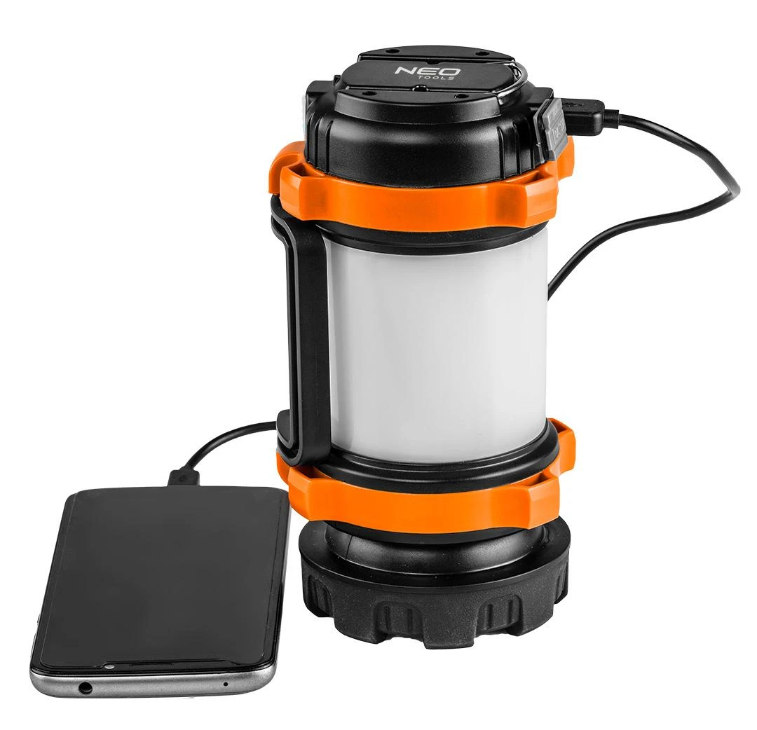Stovyklavietės lempa NEO 3in1 - Žibintuvėlis, Power Bank, 10W 800lm
