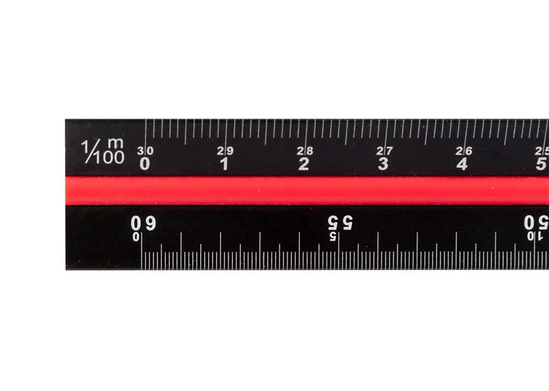 Linijka Trikampė liniuotė, 30 cm