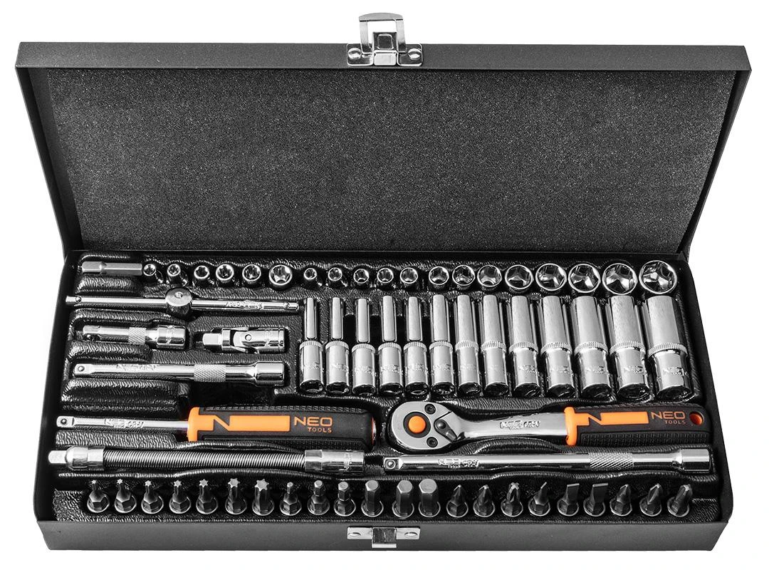 Neo Tools 10-008 GALVUČIŲ RINKINYS 1/4 63 VNT