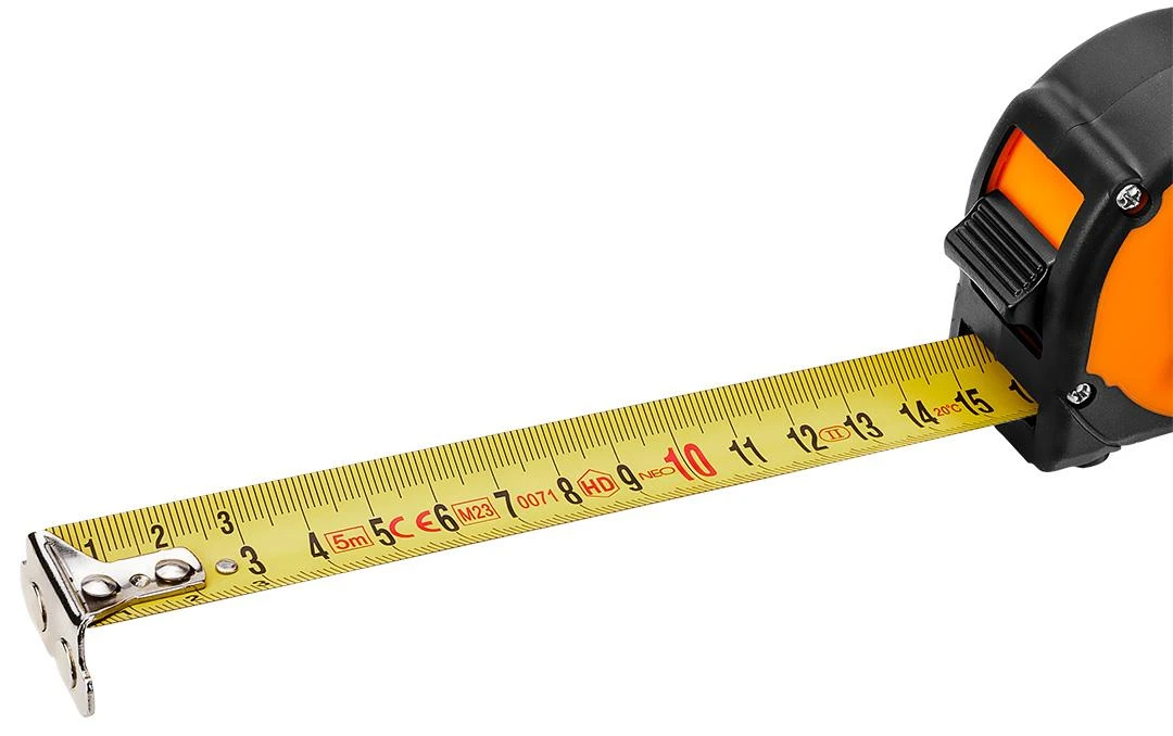 Miara Plieninė matavimo juosta 5 m x 25 mm, magnetinė