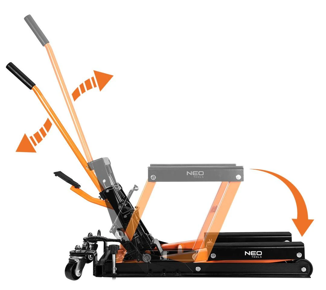 Neo Tools Mobilus hidraulinis kėliklis keturračiams ir motociklams. Keliamoji galia 680 kg