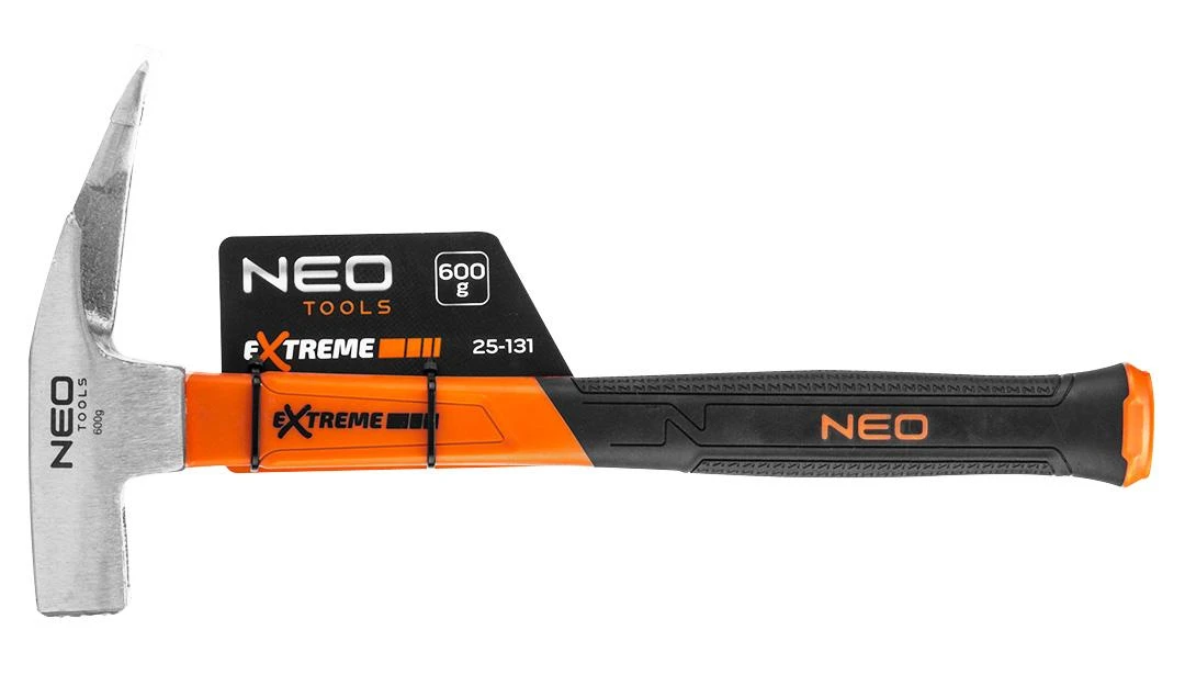 Staliaus plaktukas NEO 25-131 600g, stiklo pluošto rankena