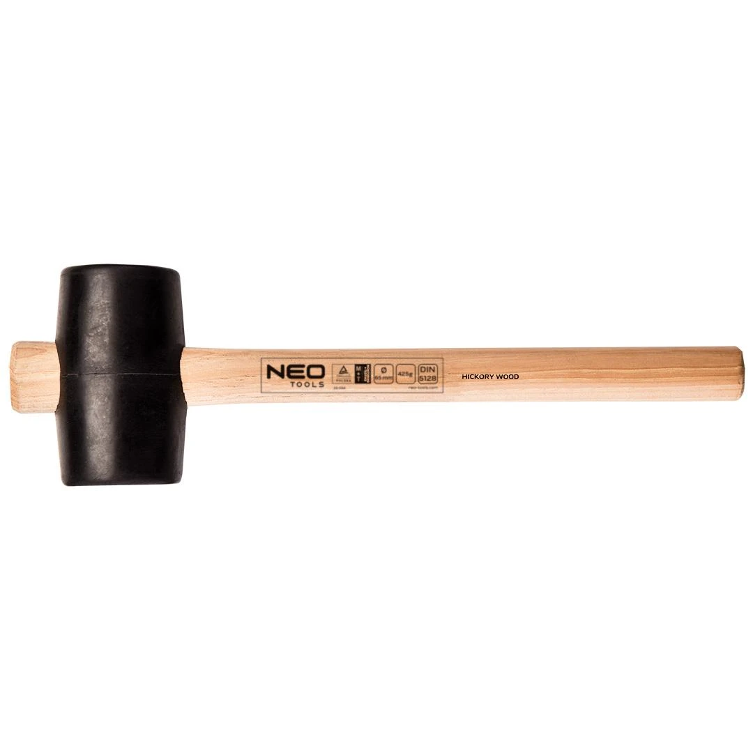 Młotek Neo guminis plaktukas su medine rankena 425g 340mm 25-052