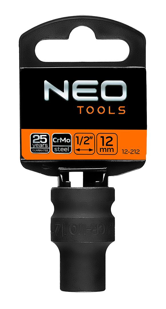 Nasadka Šešiakampė smūginė galvutė neo 1/2" 12mm (12-212)