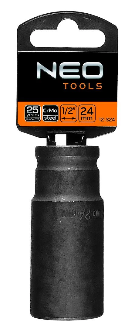 Nasadka Gręžimo galvutė 1/2, 24 mm, Cr-Mo, ilgas