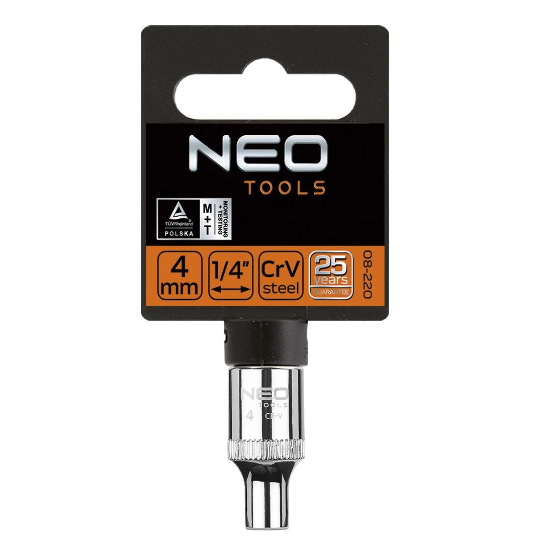 Nasadka Šešiakampė galvutė Neo 1/4", 4mm
