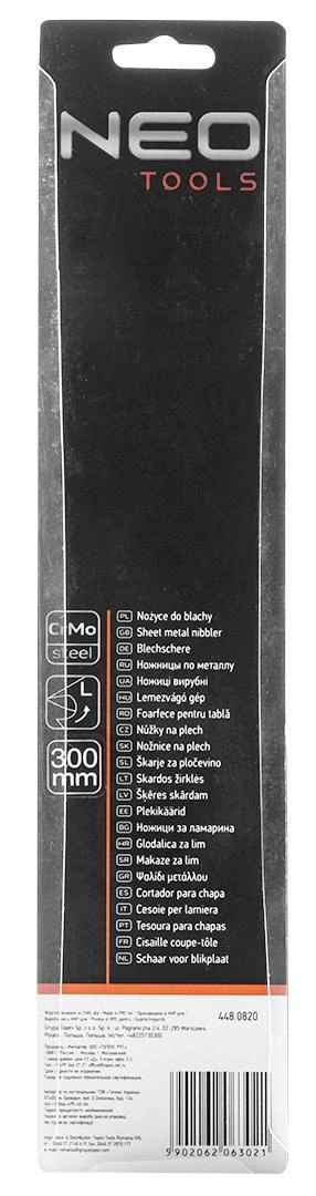 Nożyce Lakštinio metalo žirklės 280 mm, kairės
