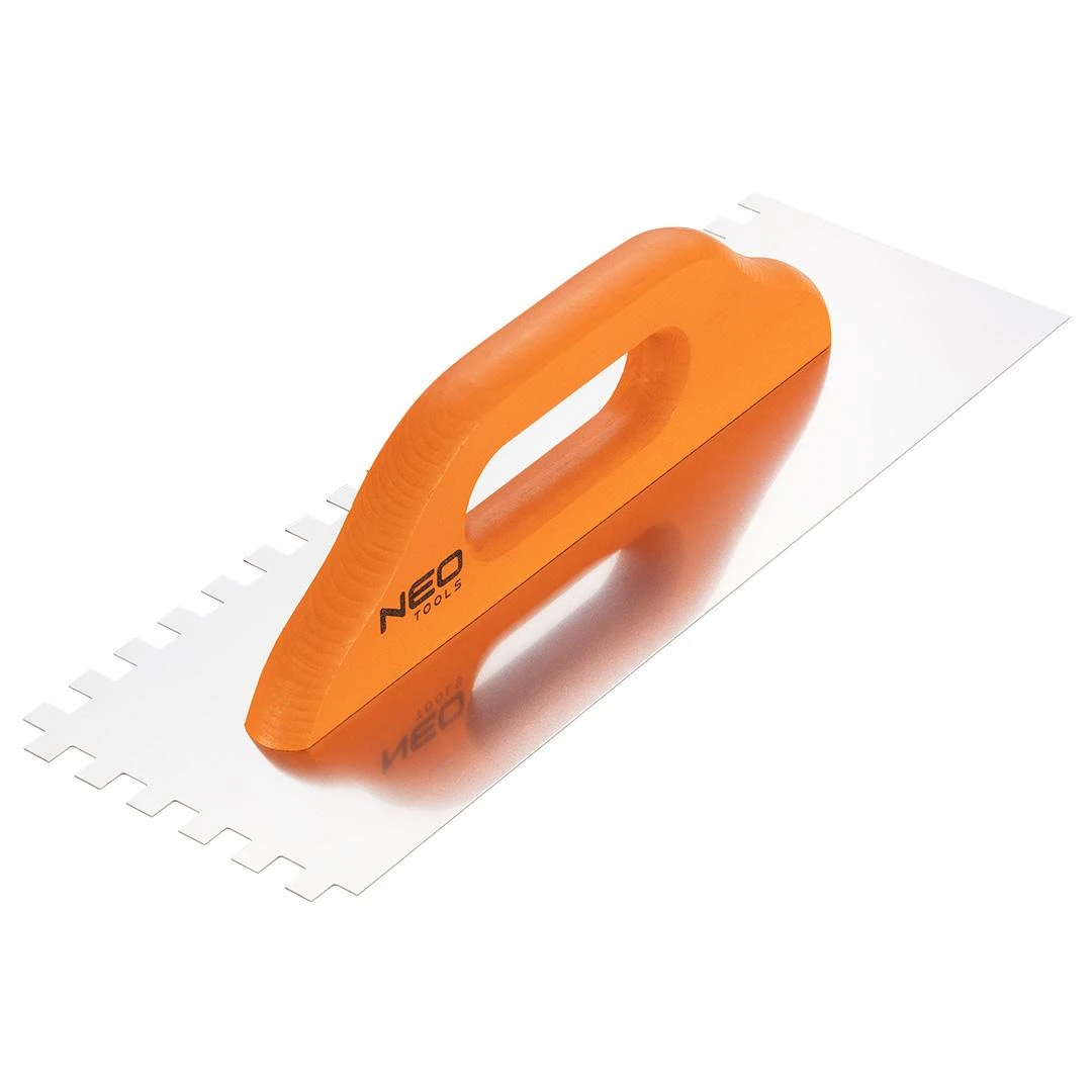 Dantyta mentelė NEO 380 x 128 mm, 0,7 mm storio, medine rankena
